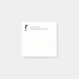Elegante Simple Golf Player Personal Stationery Post-it Klebezettel