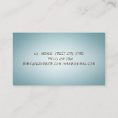 Elegante Simple Lotus Blume Visitenkarte (Rückseite)