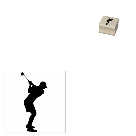 Elegante Simple Modern Golf Personal Stationery Gummistempel (Stempel)