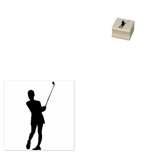 Elegante Simple Modern Golf Personal Stationery Gummistempel (Stempel)