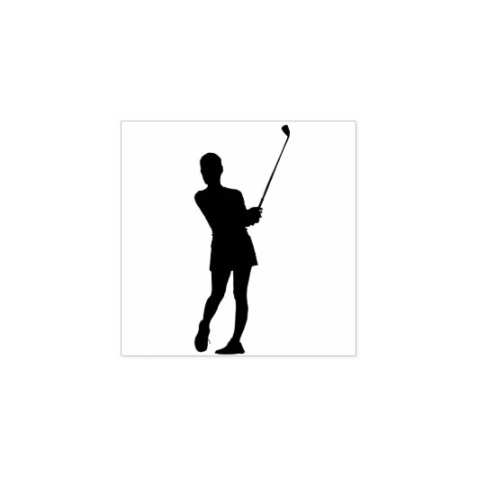 Elegante Simple Modern Golf Personal Stationery Gummistempel (Prägung)