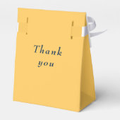 Elegante Simple Ray Blume mit Monogram Wedding Geschenkschachtel (Rückseite)