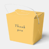 Elegante Simple Ray Blume mit Monogram Wedding Geschenkschachtel (Rückseite)