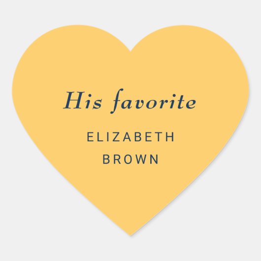 Elegante Simple Ray Blume mit Monogram Wedding Herz-Aufkleber (Vorderseite)