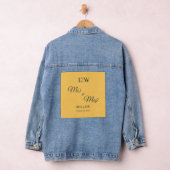 Elegante Simple Ray Blume mit Monogram Wedding Jeansjacke (Hangar)