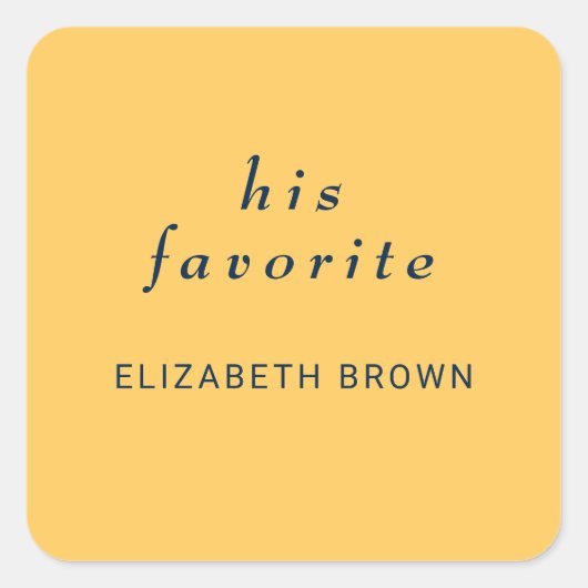 Elegante Simple Ray Blume mit Monogram Wedding Quadratischer Aufkleber (Vorderseite)