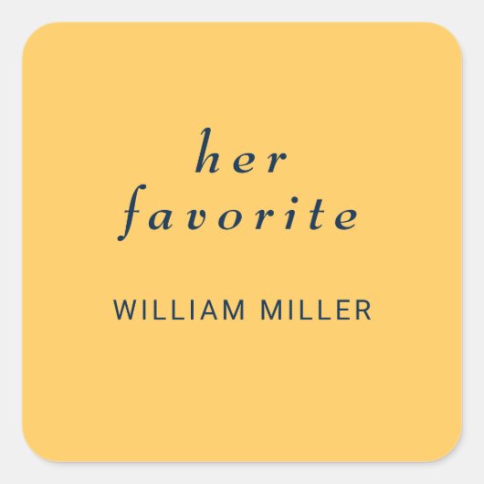 Elegante Simple Ray Blume mit Monogram Wedding Quadratischer Aufkleber (Vorderseite)