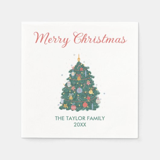 Elegante Simple Watercolor Serviette (Vorderseite)