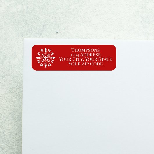 Elegante Simple Winter Snowflake Mailing