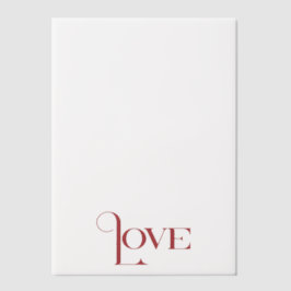 Elegante Simple Word-Liebe Pergament Einladungen