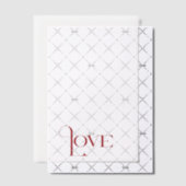 Elegante Simple Word-Liebe Pergament Einladungen (Versetzt (Einladung))