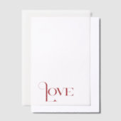 Elegante Simple Word-Liebe Pergament Einladungen (Versetzt)