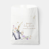 Elegante Sip & See Champagne Flasche Baby Dusche Geschenktütchen (Vorderseite)