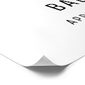 Elegante Sip & See Martini Babydusche Willkommen Poster (Ecke)