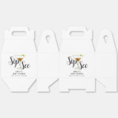 Elegante Sip & See Martini Cocktail Babydusche Geschenkschachtel (Ungeklappt)