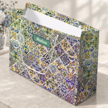 Elegante sizilianische mediterrane grüne Fliesen