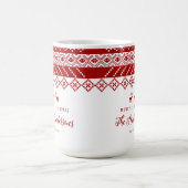 Elegante skandinavische Dekorfamilie Rot Kaffeetasse (Mittel)