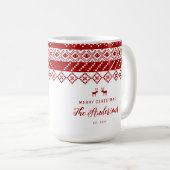 Elegante skandinavische Dekorfamilie Rot Kaffeetasse (VorderseiteRechts)