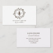 Elegante Skincare Östhetician Bee Logo Schönheit Visitenkarte (Vorne/Hinten)