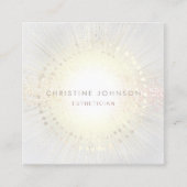 Elegante Skinpflege Quadratische Visitenkarte (Vorderseite)