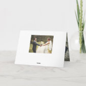 Elegante Skript-Hochzeit danken Ihnen Dankeskarte (Rückseite)