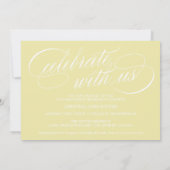 ELEGANTE SKRIPT-KLASSE DES ABSCHLUSSES 2025 FOTO EINLADUNG (Rückseite)