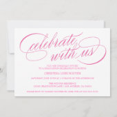 ELEGANTE SKRIPT-KLASSE DES ABSCHLUSSES 2025 FOTO EINLADUNG (Rückseite)