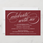 ELEGANTE SKRIPT-KLASSE DES ABSCHLUSSES 2025 FOTO EINLADUNG (Rückseite)