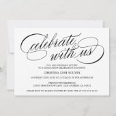 ELEGANTE SKRIPT-KLASSE DES ABSCHLUSSES 2025 FOTO EINLADUNG (Rückseite)