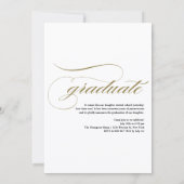 Elegante Skript-Klasse von GoldAbschluss 2016 Ankündigung (Rückseite)