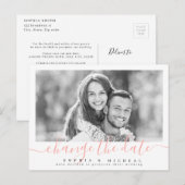 Elegante Skripte ändern das Datum der Verschiebung Postkarte (Vorne/Hinten)