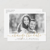 Elegante Skripte ändern das Datum der Verschiebung Postkarte (Vorne/Hinten)