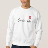 Elegante Skripte Après Ski Skiers Sweatshirt (Vorderseite)