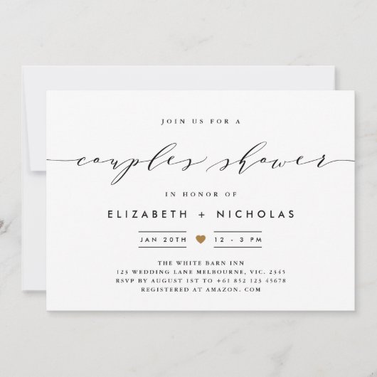 Elegante Skripteinladung Einladung (Vorderseite)