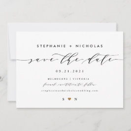 Elegante Skripteinladung Save the Date Einladung