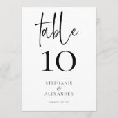 Elegante Skriptnamen Datum einer beliebigen Tischn Einladung (Vorderseite)