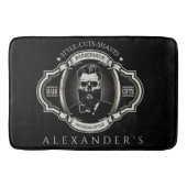 Elegante Skull Personalize Badematte (Vorderseite)