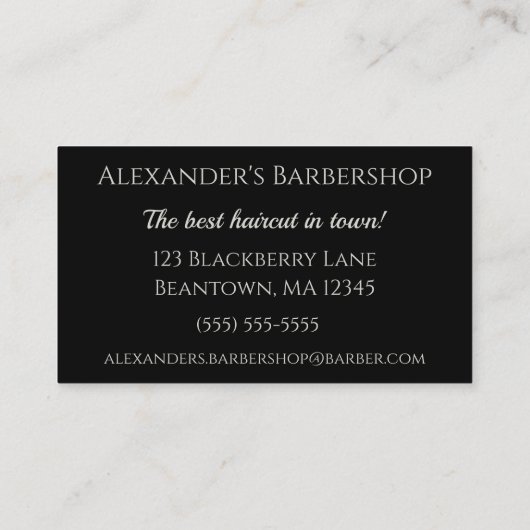 Elegante Skull Personalize Visitenkarte (Rückseite)