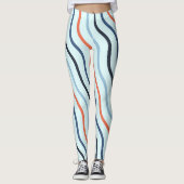 Elegante Sky Blue Yoga Leggings (Vorderseite)