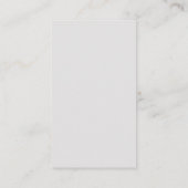 Elegante Slate Gray Abstrakte Blume Moderne Visitenkarte (Rückseite)