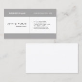 Elegante Sleek Company Design Modernes Schlichtes Visitenkarte (Vorne/Hinten)