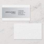 Elegante Sleek Schlicht Moderner Beruflicher Luxus Visitenkarte (Vorne/Hinten)