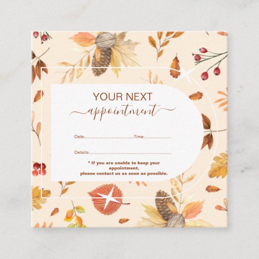 Elegante Small Business Owner Terminkarte (Vorderseite)