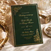 Elegante Smaragd-Vintage-Regency-Gartenhochzeit