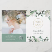 elegante smaragdgrüne Bifold-Broschüre (Vorderseite)