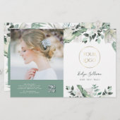 elegante smaragdgrüne Bifold-Broschüre (Vorne/Hinten)