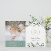 elegante smaragdgrüne Bifold-Broschüre (Stehend Vorderseite)