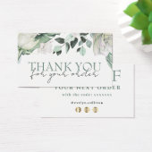 elegante smaragdgrüne Dankeschön Discount-Karte (Schreibtisch)