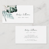 Elegante Smaragdgrüne Visitenkarte (Vorne/Hinten)