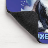 Elegante Smoking-Katze Mousepad (Ecke)